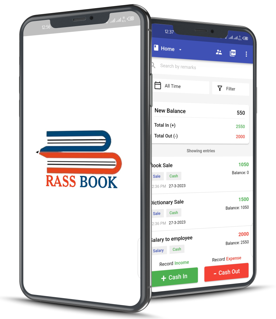 RassBook App, finance app, mobile app ui design, cash flow management app, Keybotix Solutions, Software house in Pakistan, software house in Multan
